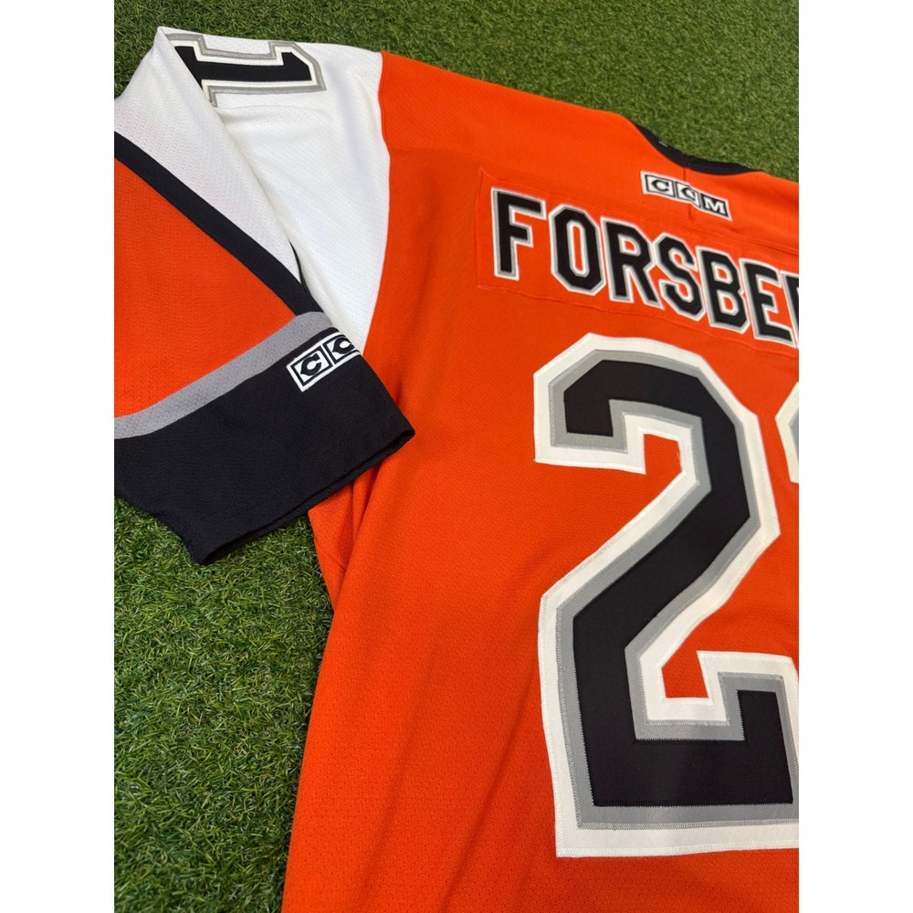 Philadelphia Flyers Peter Forsberg 21 Hockey Jersey Mens CCM NHL Orange XL - Picture 7 of 9